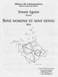 Sine Nomine et Sine Sensu SSA choral sheet music cover